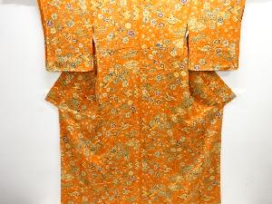 花に宝尽くし模様小紋着物